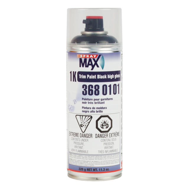 SprayMax 1K Trim Paint black gloss