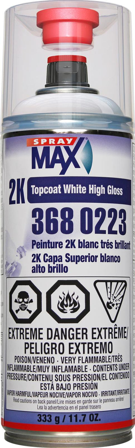 SprayMax 2K Top Coat white gloss
