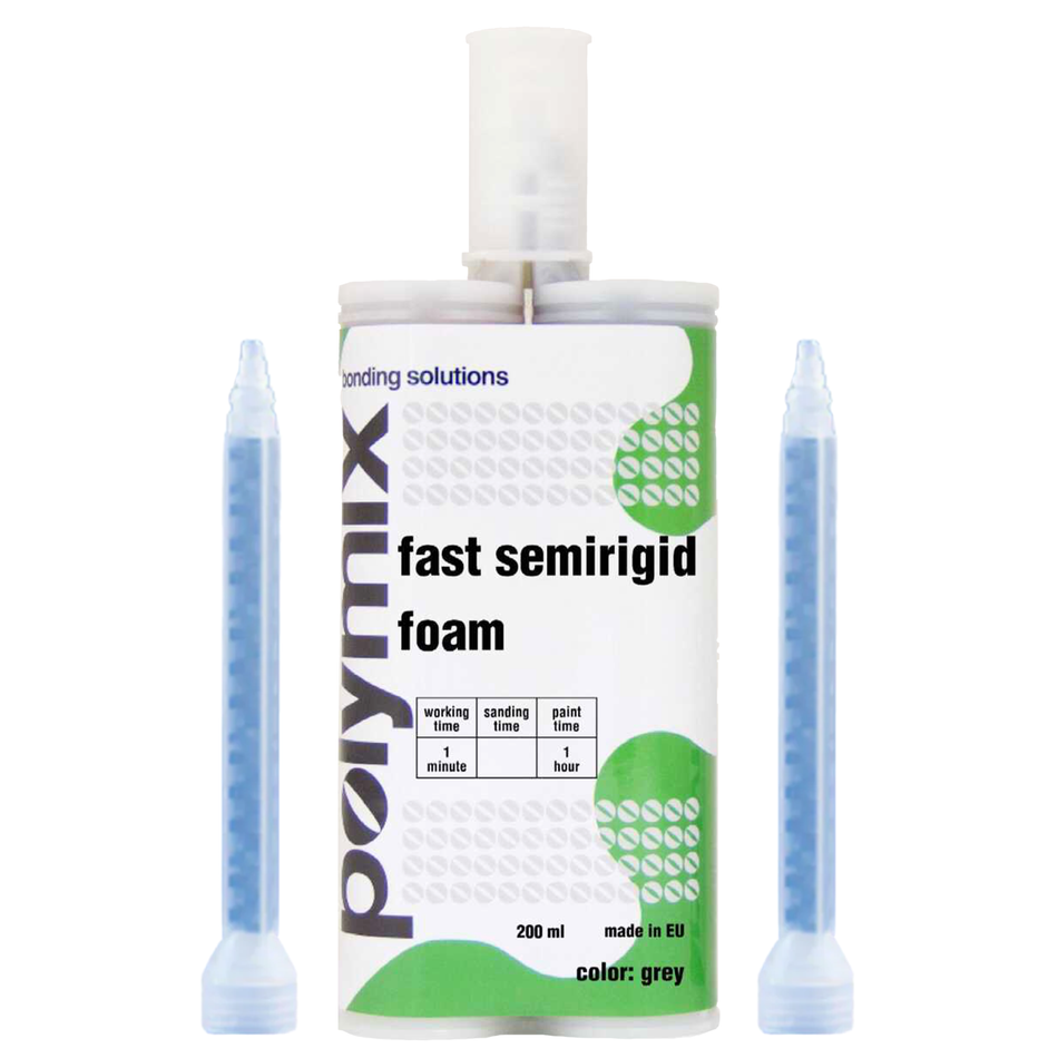 Polymix Fast Semi-Rigid Foam - Grey (200ml)
