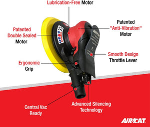 AIRCAT Orbital Palm Sander 11,000 RPM 6700-6-336CV/6700-6-336