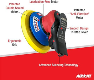 AIRCAT 6700-6-332 Lubrication-Free Orbital Palm Sander