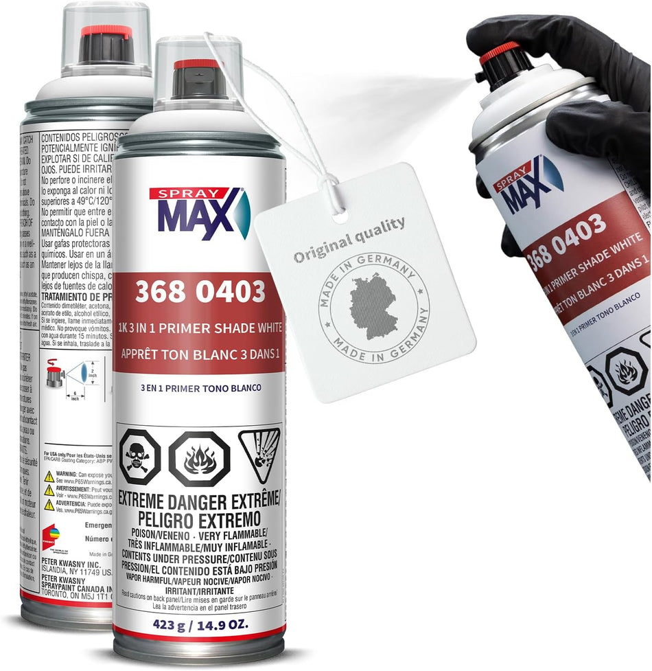 SprayMax 3680403, 3 in 1 Primer Shade White