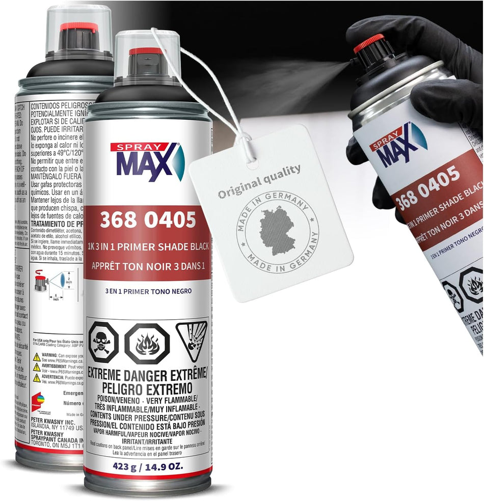 SprayMax 3680405, 3 in 1 Primer Shade Black