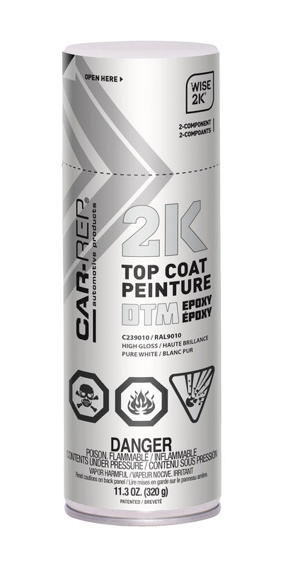 Car-Rep 2K Epoxy DTS Pure White RAL9010 400ml