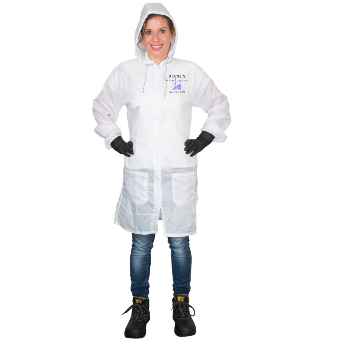 Custom Colad White Nylon Lab Coat – Shop Collision