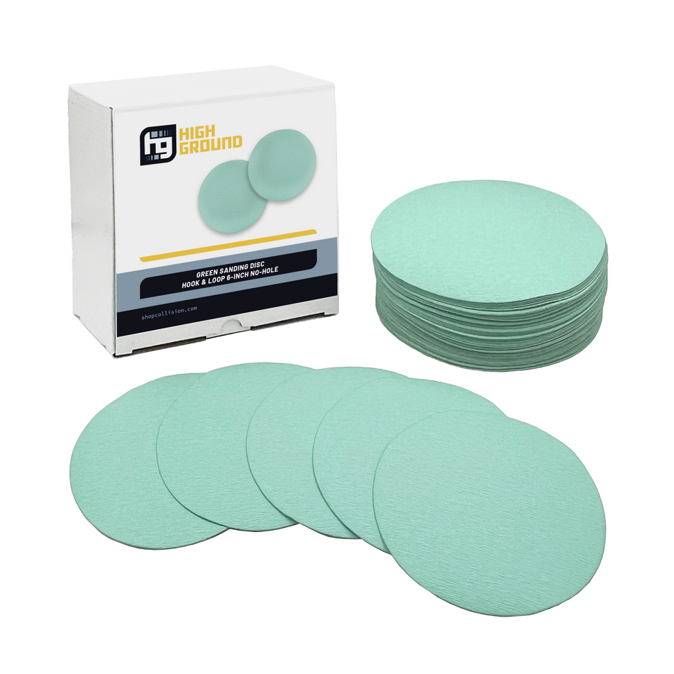 High Ground Green Sanding Disc Hook & Loop 6"