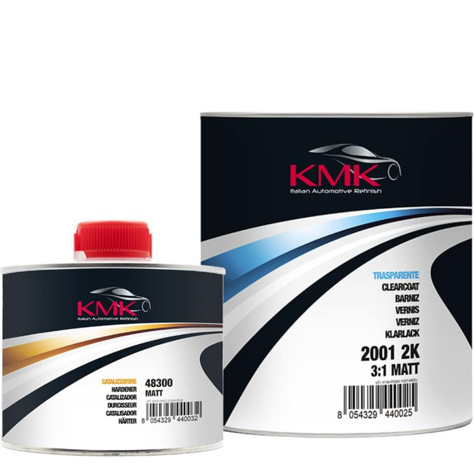 KMK 2K Matte Automotive Clearcoat & Hardener 3:1
