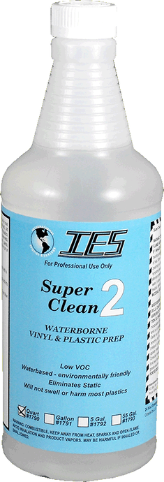 IES 1790 Super Clean 2 Weaterbourne Plastic Prep Cleaner 1 Quart