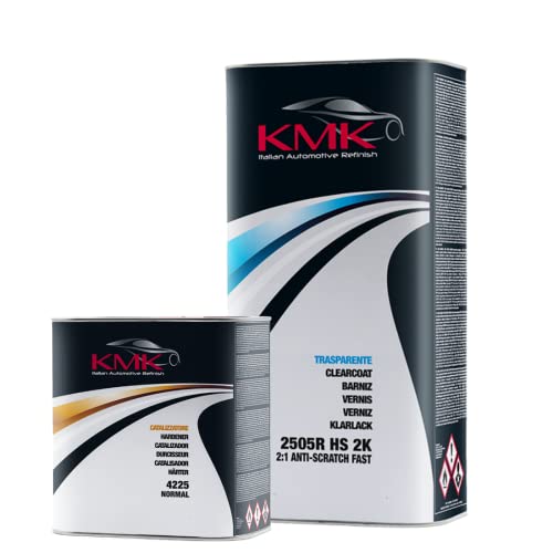 KMK 2K Anti-Scratch Fast Clearcoat & Hardener (5L Clearcoat 2505R & 2.5L Normal Hardener 4225)