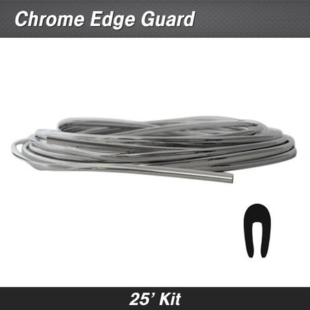 Protekto Trim Chrome Door Edge Trim 25' kit