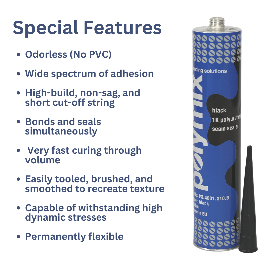 Polymix High Build Fast Curing 1K Polyurethane Elastic Adhesive and Se ...