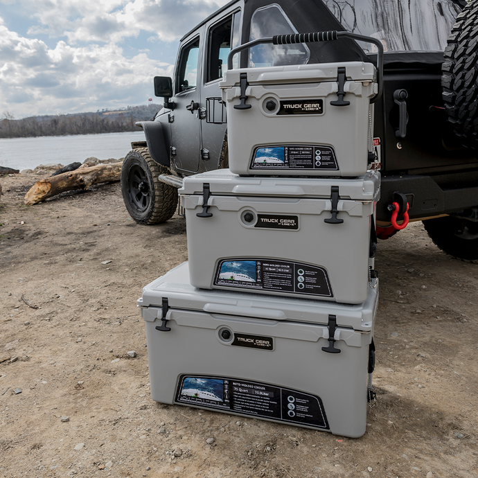 stacked Expedition Cooler Truck Gear by LINE-X
