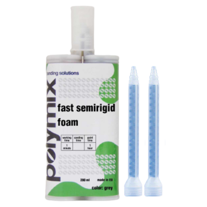 Polymix Fast Semi-Rigid Foam - Grey (200ml)